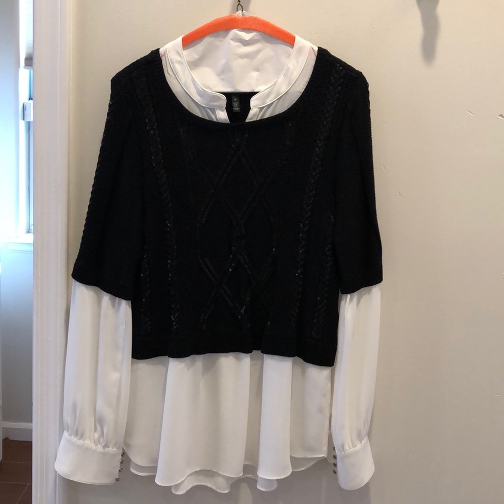 White House Black Market Sweater Blouse NWOT